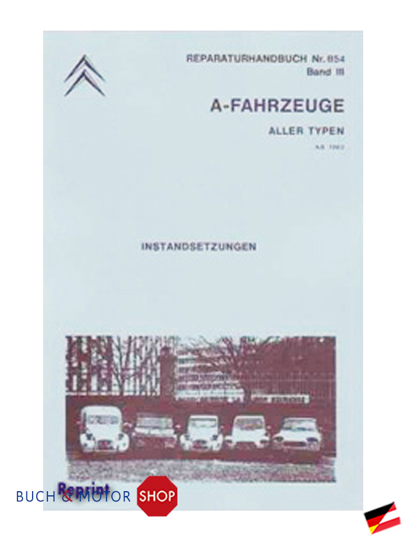 Citroën 2CV Dictionnaire des reparations No 854 4 tomes
